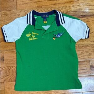 Polo by Ralph Lauren Kids Green and White Polo Shirt